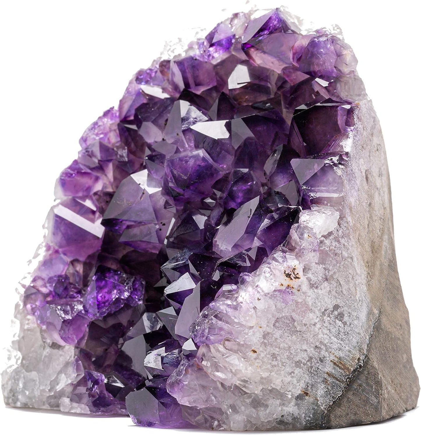 Natural Amethyst (2 Lb to 3 Lb) - 4" to 7" Height - Crystal Clusters Stone from Uruguay Raw Geode Quartz - Deep Purple Color