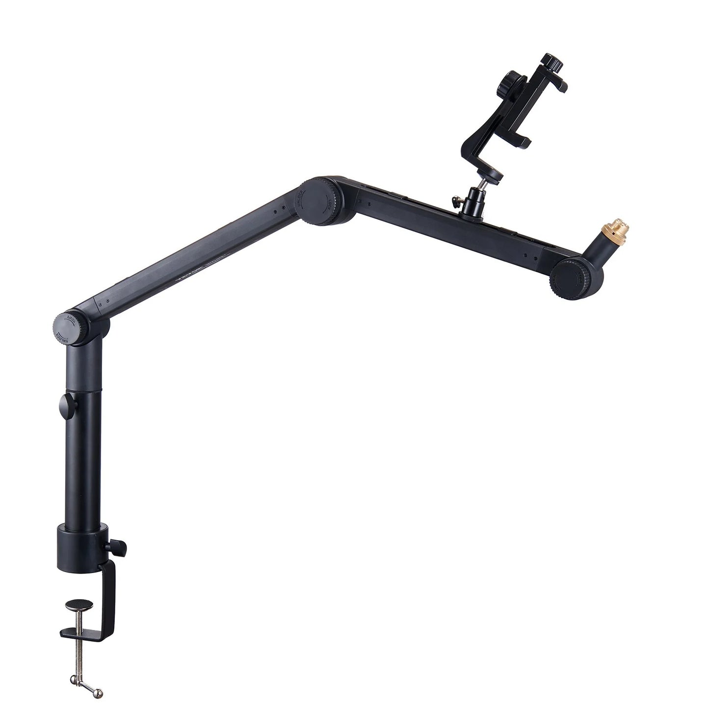 VEVOR Microphone Boom Arm with Desk Mount, 360¡Ã Rotatable, Adjustable Mic Stand with 3/8 to 5/8 Adapter Port Headset Hook, for Blue Yeti Hyperx Quadcast Blue Snowball Shure SM7B Audio Technica