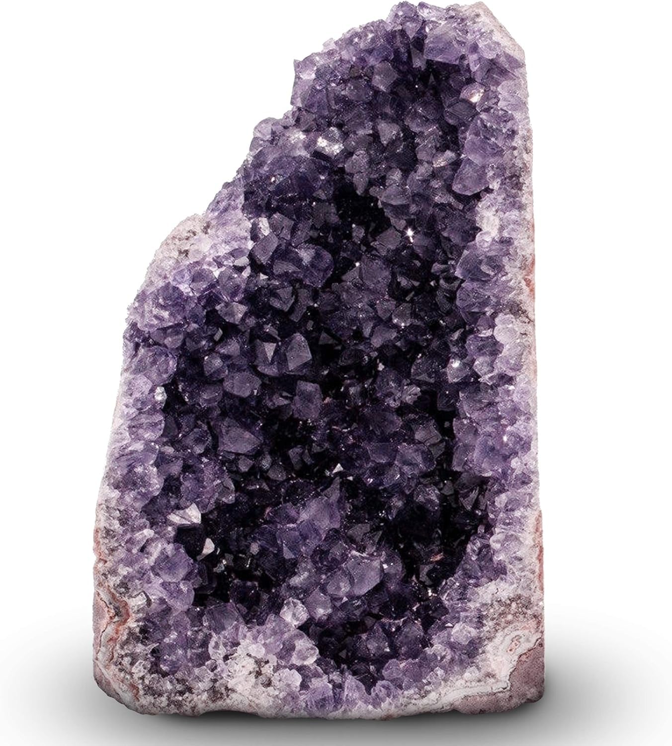 Natural Amethyst (2 Lb to 3 Lb) - 4" to 7" Height - Crystal Clusters Stone from Uruguay Raw Geode Quartz - Deep Purple Color